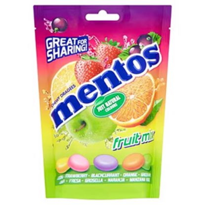 Picture of Bags Mentos Fruit Mix 160g x7